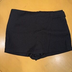 Black High-Waisted Shorts